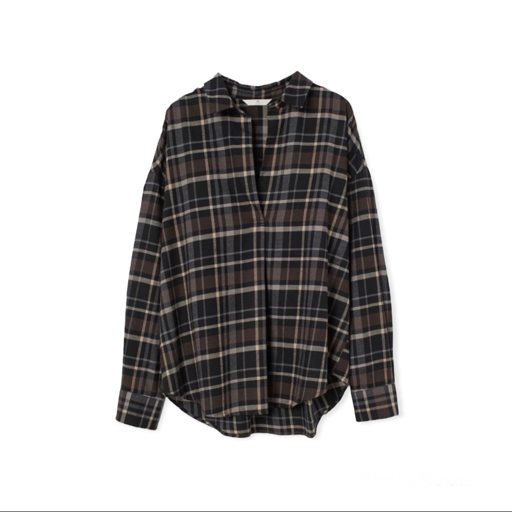 *SOLD* Plaid tunic shirt